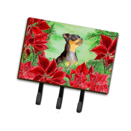 Carolines Treasures Miniature Pinscher No 2 Poinsettas Leash or Key Holder CK1371TH68